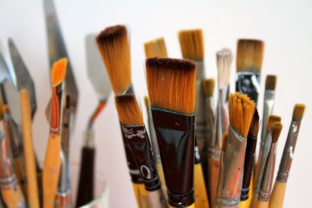 Artists brush hair painter tool photo
