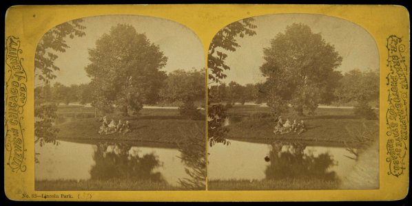 Views in Chicago & Vicinity, No. 62. Lincoln Park (NBY 1673)