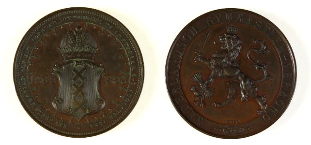 Vijfentwintigjarig bestaan van het Nederlandsch Gymnastiek-Verbond, uitvoering te Amsterdam 5-7 augustus 1893, objectnr 1647