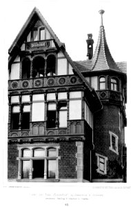 Villa Fliederhof, Emserallee 5, Blasewitz bei Dresden, Architekt Schilling & Graebner in Dresden, Tafel 83, Kick Jahrgang II