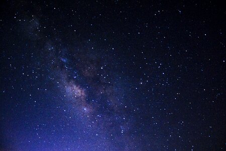 Night the milky way spectacular