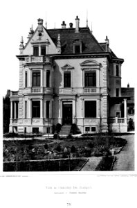 Villa in Cannstatt bei Stuttgart, Architekt C. Weisser, Stuttgart, Tafel 79, Kick Jahrgang II photo