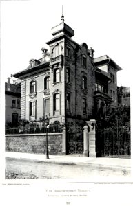 Villa , Hohenzollernstrasse 6, Stuttgart, Architekten Lambert & Stahl, Stuttgart, Tafel 50, Kick Jahrgang II