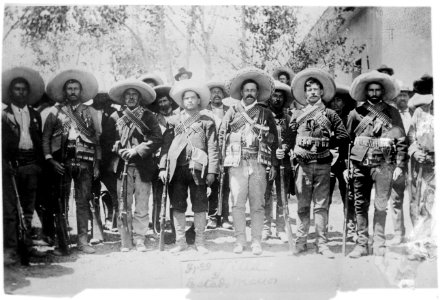 Villa and staff, Mexico (LOC)
