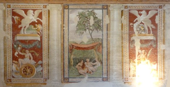 Villa Badoer Fratta Polesine affreschi Giallo Fiorentino vari n01