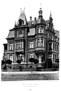 Villa Kaiserstraße 71, Mainz, Architekt G. Peisker aus Mainz, Tafel 98, Kick Jahrgang I