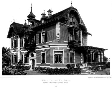 Villa in Abtnaudorf bei Leipzig, Architekt Baumeister Oelschläger, Leipzig, Tafel 44, Kick Jahrgang II photo