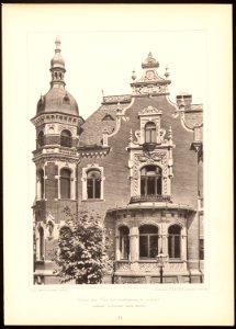 Villa Karl Tauchnitzstrasse 45, Leipzig, Detail, Architekt H. Rossbach, Baurat, Tafel 42, Kick Jahrgang II