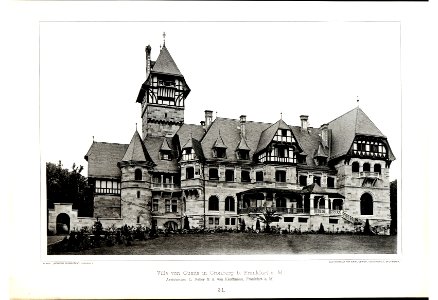 Villa von Guaita in Cronberg bei Frankfurt Architekten L. Nehe & A. von Kauffmann, Frankfurt, Tafel 31, Kick Jahrgang II