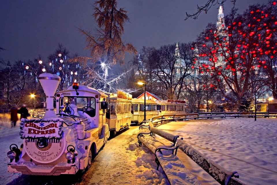 Park winter christmas