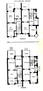 Villa, Roonstrasse 41, Elberfeld, Architekten Haude & Metzendorf, Tafel 29, Kick Jahrgang II, Grundriss