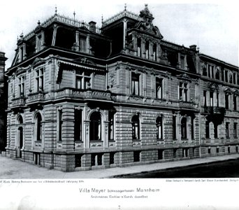 Villa Mayer, Slossgartenstr. Mannheim, Architekten Köchler & Karch aus Mannheim, Tafel 7, Kick Jahrgang I