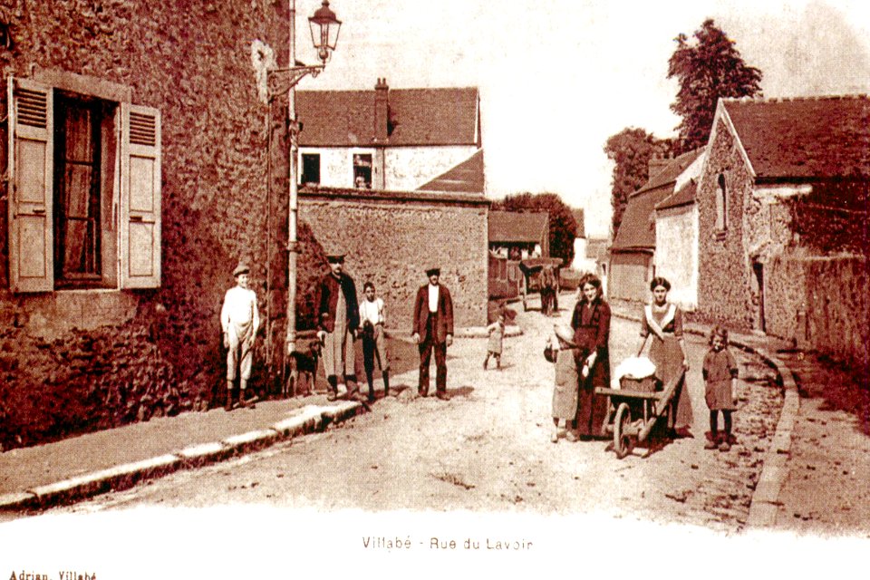 Villabé - CP- Rue du lavoir