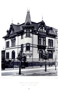 Villa, Karl Tauchnitzstrasse 61, Leipzig, Architekt E. M. Pommer, Leipzig, Tafel 69, Kick Jahrgang II photo