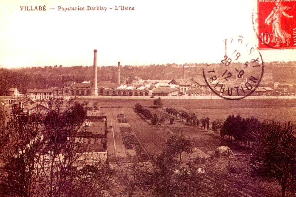Villabé - CP- Papeterie Darblay - Usine