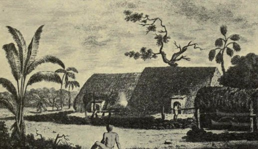 Villages on Hawaii, W. Ellis, Memoirs Bishop Museum, Vol. II, Fig. 91