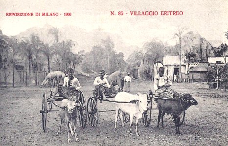 Villaggio eritreo n° 85-Esposizione di Milano 1906