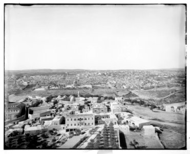 Village of Mount of Olives and Jerusalem from the tower of the Russian Church LOC matpc.06691
