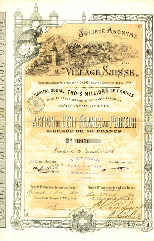 Village Suisse 1898