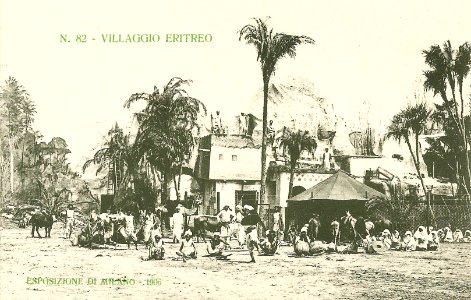 Villaggio eritreo n° 82-Esposizione di Milano 1906