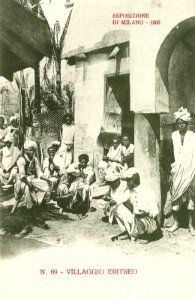 Villaggio eritreo n° 89-Esposizione di Milano 1906