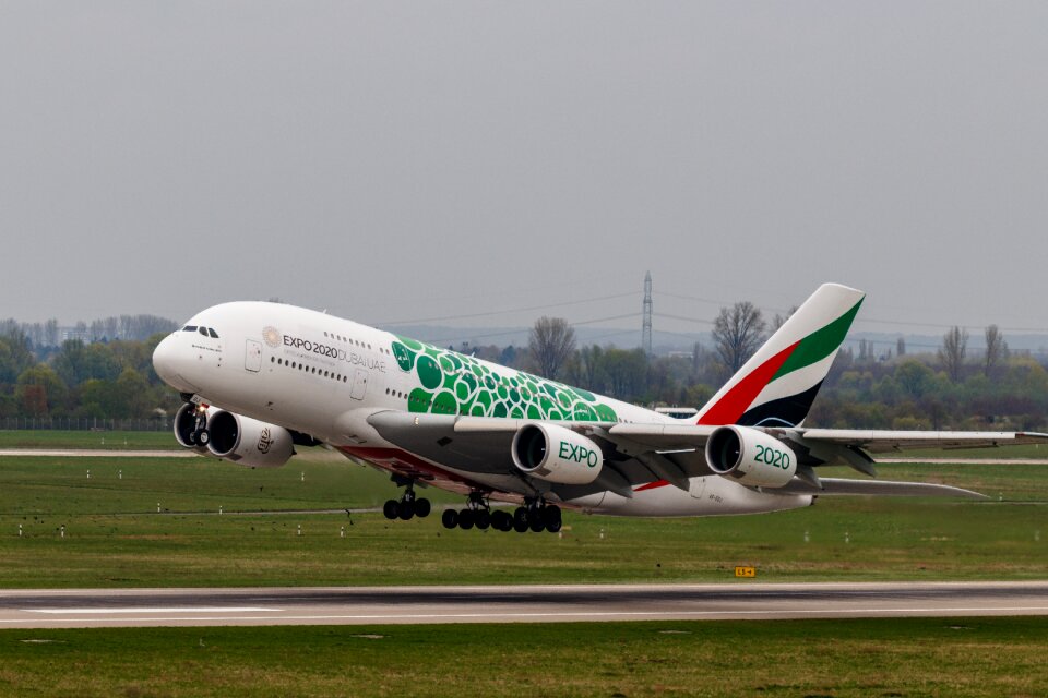 Runway passenger aircraft airbus