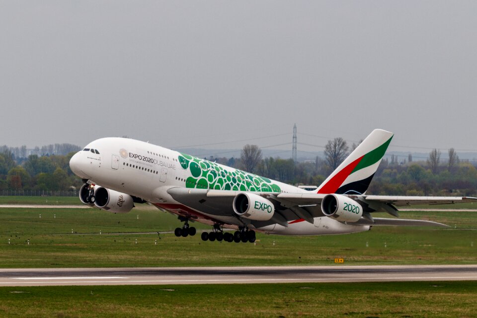 Runway passenger aircraft airbus photo