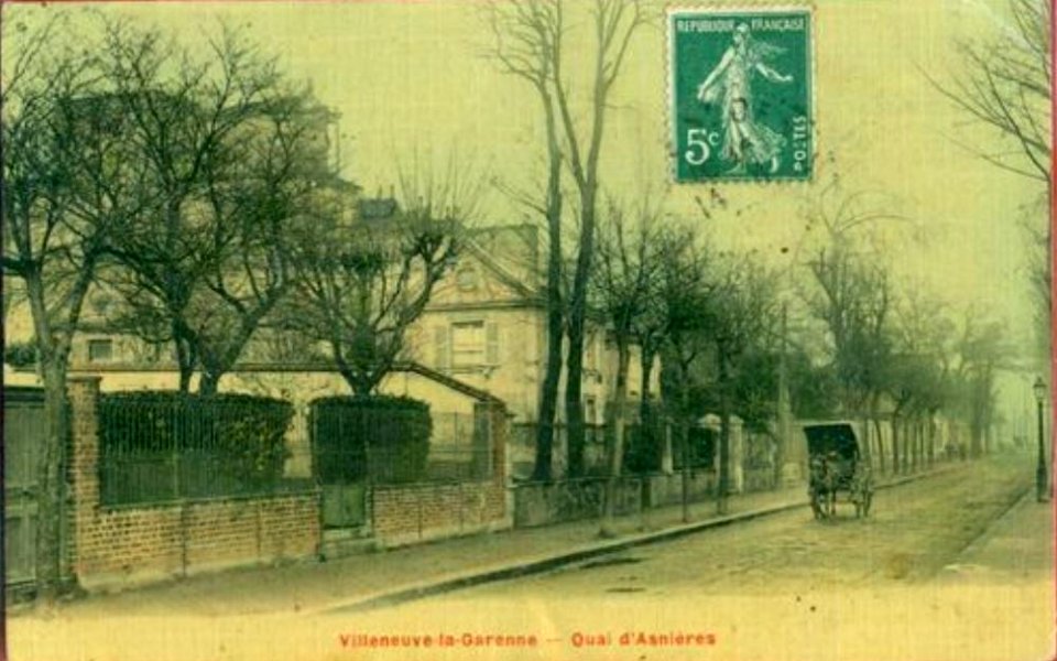 Villeneuve-La-Garenne.Quai d'Asnières.Fiacre