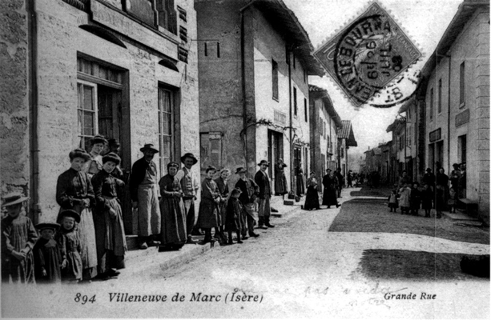 Villeneuve-de-Marc, Grande Rue, 1908, p279 de L'Isère les 533 communes photo