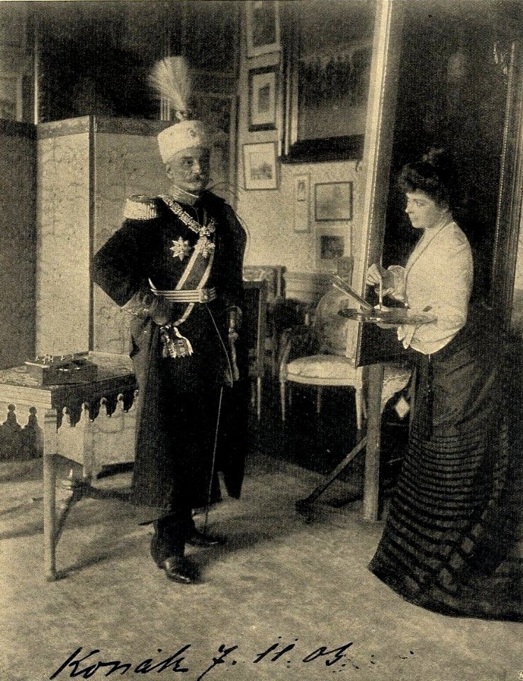 Vilma Parlaghi malt König Peter von Serbien, 1903