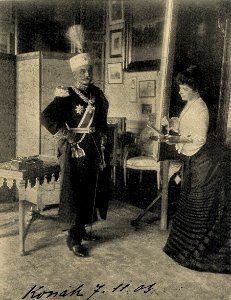 Vilma Parlaghi malt König Peter von Serbien, 1903 photo