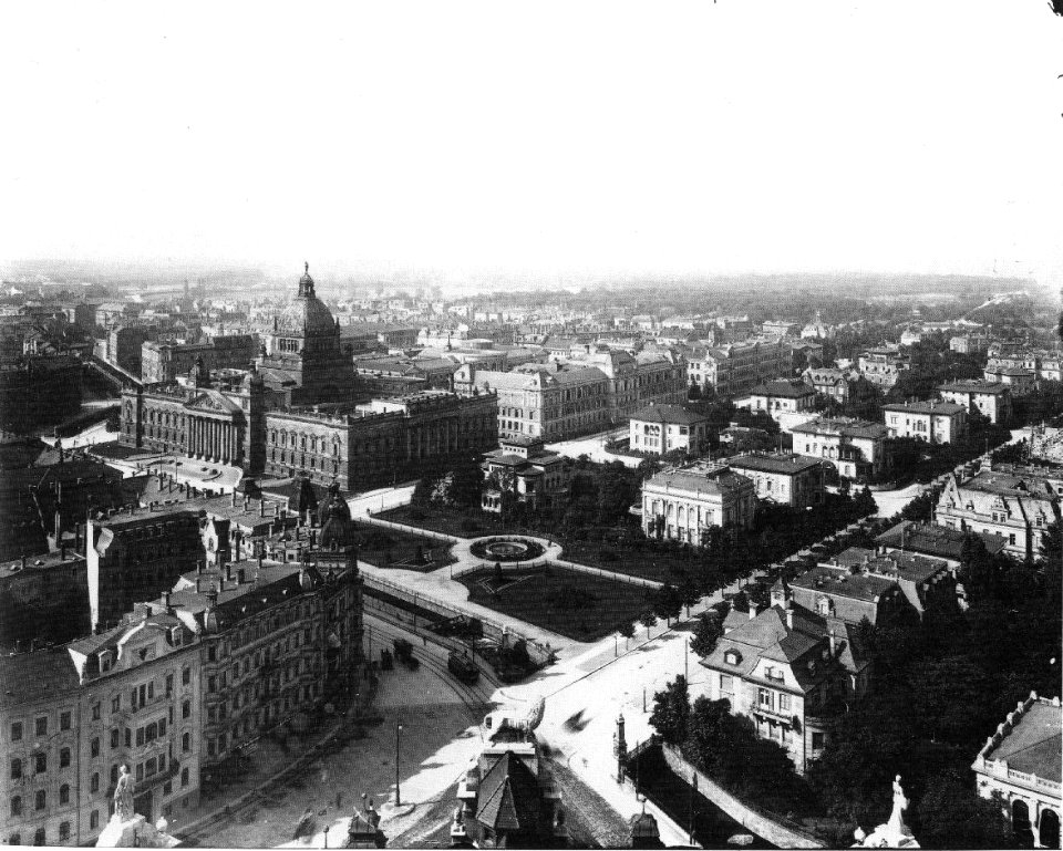Villenviertel Karl Tauchnitz Strasse Waechterstrasse Leipzig um1900