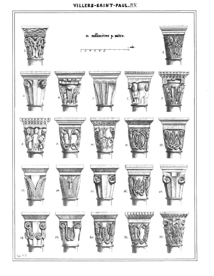 Villers-Saint-Paul (60), église Saint-Pierre-et-Saint-Paul, Woillez planche V