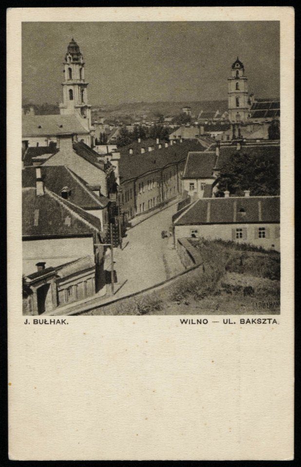 Vilnia, Bakšta, Aŭgustynski. Вільня, Бакшта, Аўгустынскі (J. Bułhak, 1914)