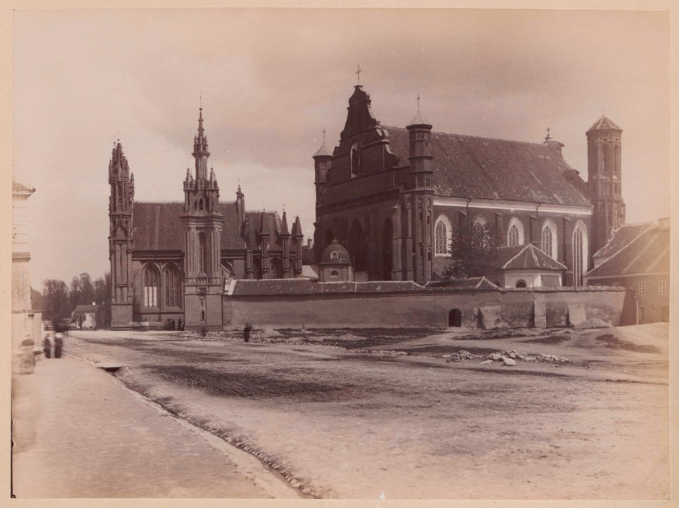 Vilnia, Bernardynskaja. Вільня, Бэрнардынская (J. Čachovič, 1875)