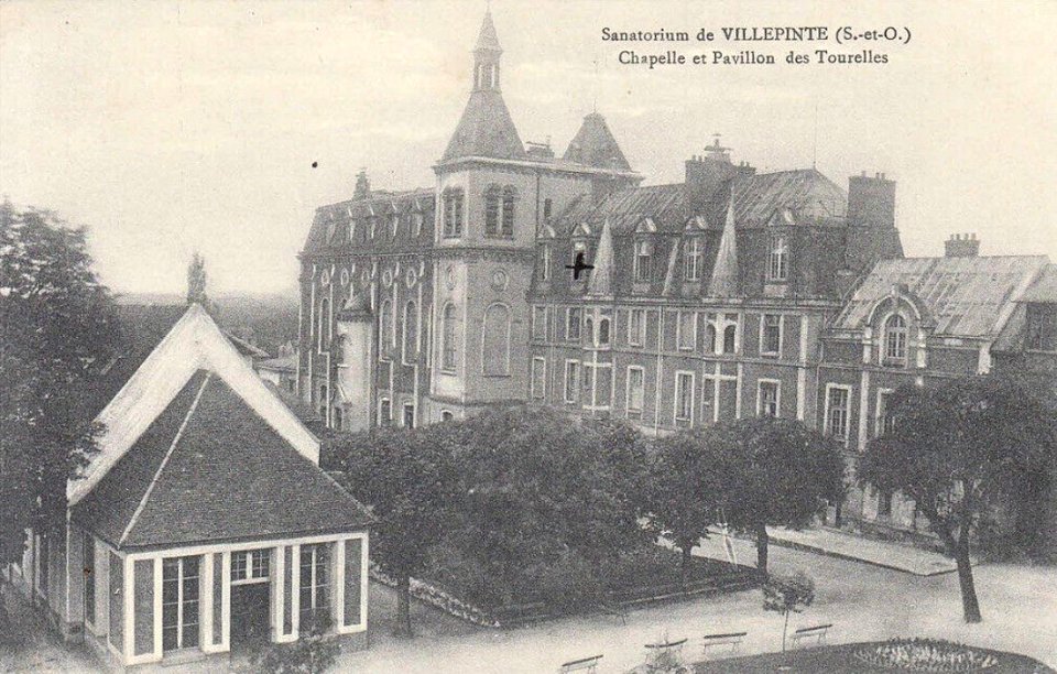 Villepinte.Sanatorium.Chapelle et pavillon des Tourelles
