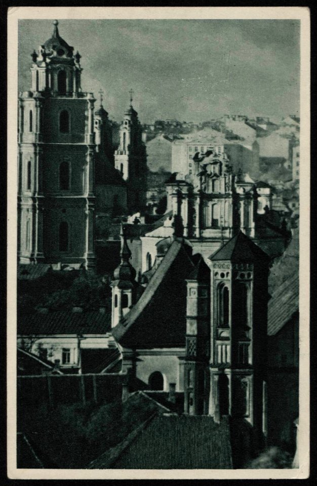 Vilnia, Bernardynskaja-Śviatoha Michała. Вільня, Бэрнардынская-Сьвятога Міхала (J. Bułhak, 1912-39)