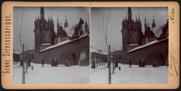 Vilnia, Bernardynskaja. Вільня, Бэрнардынская (S. Fleury, 1900) (2)