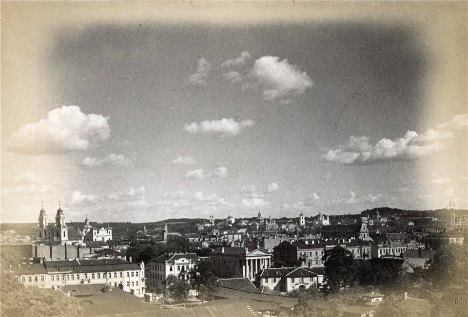 Vilnia, Boŭfałava hara. Вільня, Боўфалава гара (J. Bułhak, 1919)