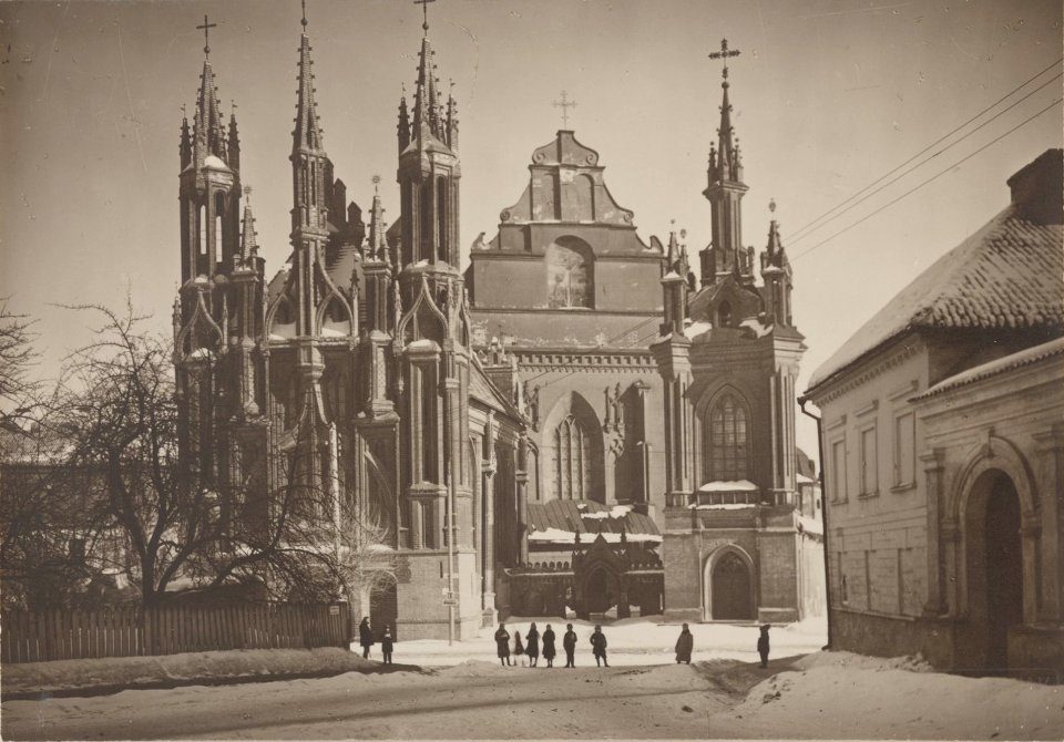 Vilnia, Bernardynskaja. Вільня, Бэрнардынская (J. Bułhak, 1919)