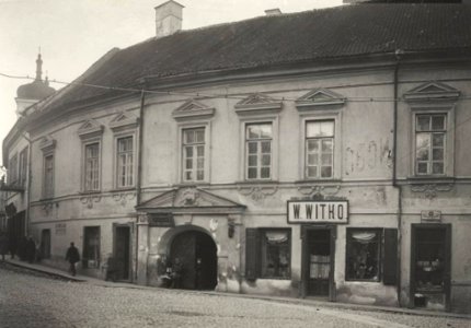 Vilnia, Daminikanskaja-Ŭniversyteckaja, Bžastoŭski. Вільня, Дамініканская-Ўнівэрсытэцкая, Бжастоўскі (J. Bułhak, 1937)
