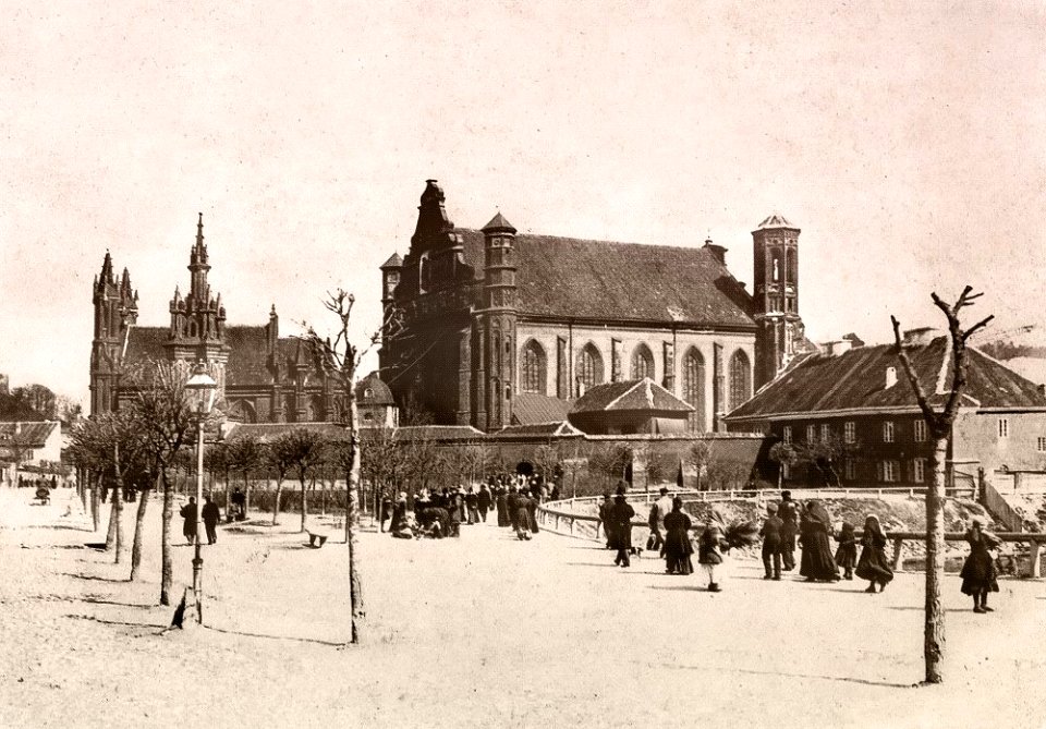 Vilnia, Bernardynskaja. Вільня, Бэрнардынская (S. Fleury, 1897) (2)