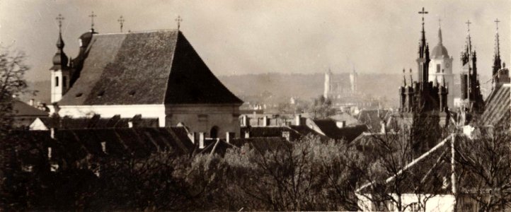 Vilnia, Bernardynskaja-Śviatoha Michała. Вільня, Бэрнардынская-Сьвятога Міхала (J. Bułhak, 1919) (2)