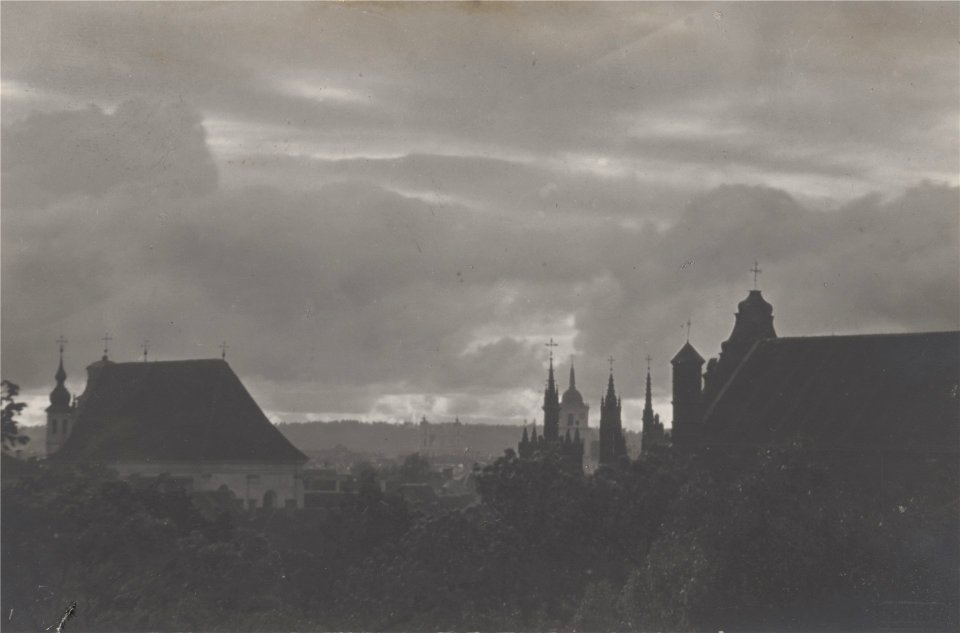 Vilnia, Bernardynskaja-Śviatoha Michała. Вільня, Бэрнардынская-Сьвятога Міхала (J. Bułhak, 1918)