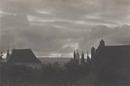 Vilnia, Bernardynskaja-Śviatoha Michała. Вільня, Бэрнардынская-Сьвятога Міхала (J. Bułhak, 1918)