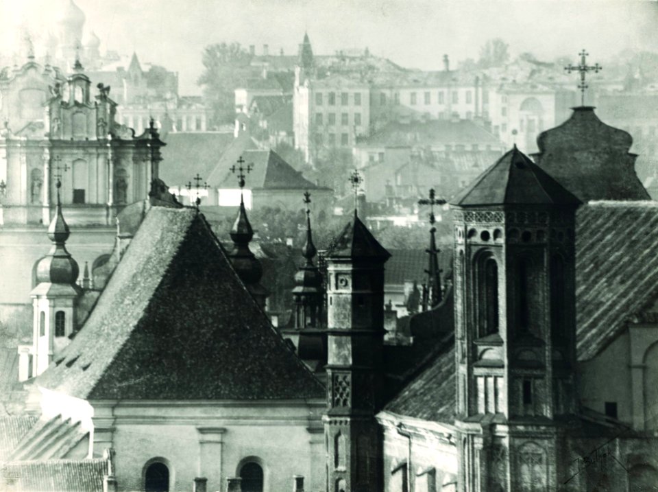 Vilnia, Bernardynskaja-Śviatoha Michała. Вільня, Бэрнардынская-Сьвятога Міхала (J. Bułhak, 1938)