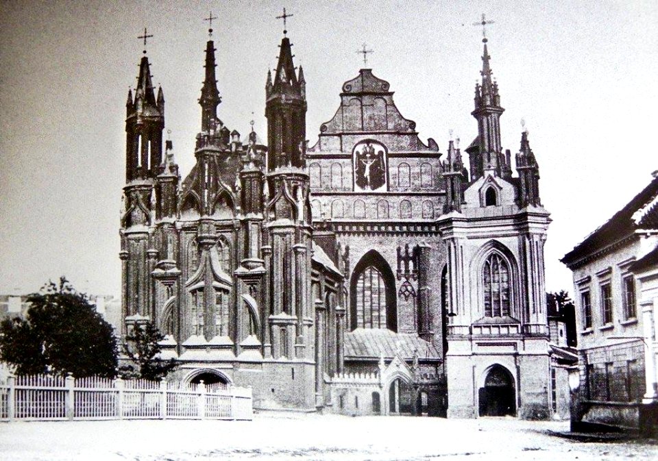 Vilnia, Bernardynskaja. Вільня, Бэрнардынская (K. Brandel, 1875)