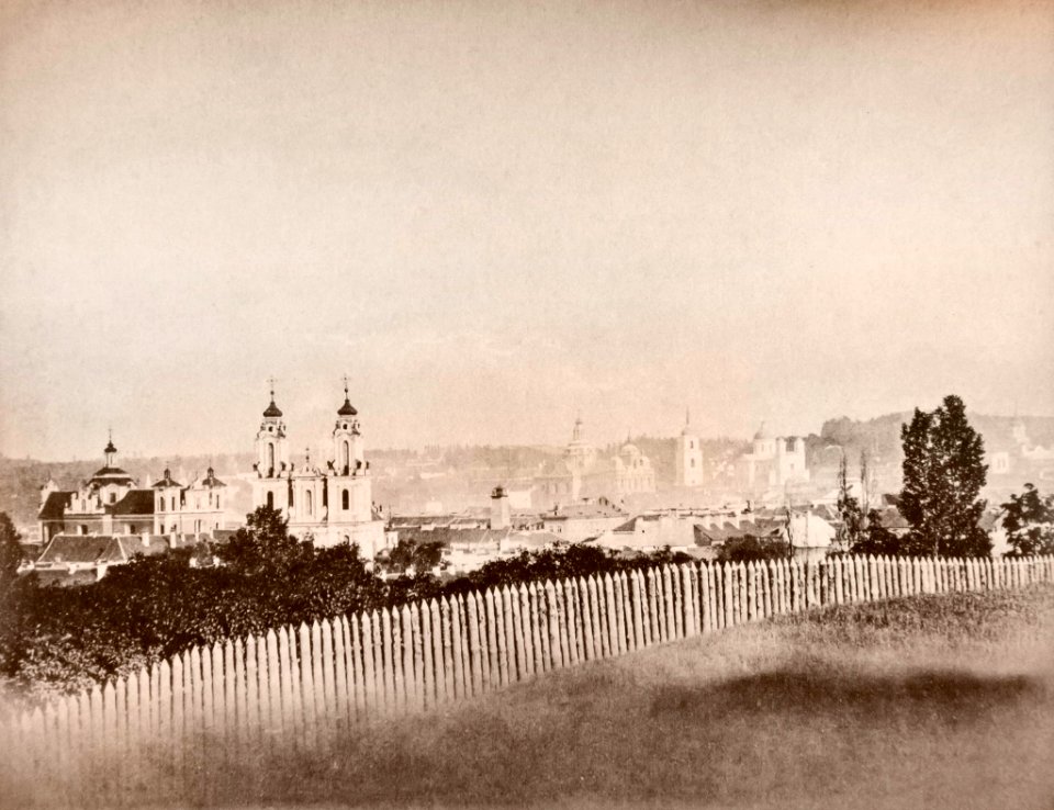 Vilnia, Boŭfałava hara. Вільня, Боўфалава гара (J. Čachovič, 1874)
