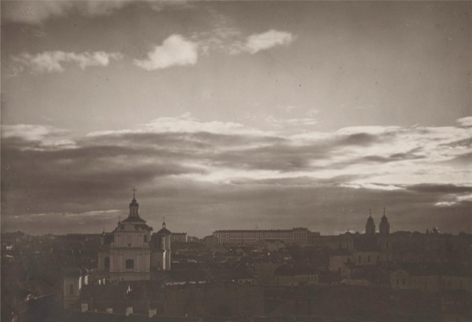 Vilnia, Daminikanskaja-Śviatoha Ihnata. Вільня, Дамініканская-Сьвятога Ігната (J. Bułhak, 1919)