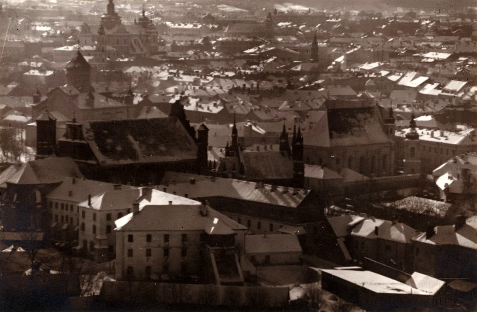 Vilnia, Bernardynskaja-Śviatoha Michała. Вільня, Бэрнардынская-Сьвятога Міхала (J. Bułhak, 1919)